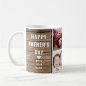 Beste vader ooit 4 Foto Collage Vaderdag Koffiemok (Links)