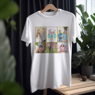 Beste vader ooit 5 Foto Collage T-shirt