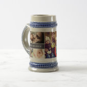 Beste vader ooit 5 foto collage Vaderdag Bierpul (Voorkant links)