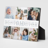 Beste vader ooit | 7 Foto-Vaderdag Collage Fotoplaat (Zijkant)