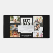 Beste vader ooit Aangepast 6 Foto Collage Bureaumat (Keyboard & Muis)