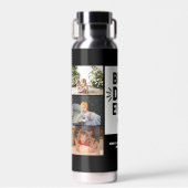 Beste vader ooit Aangepast 6 Foto Collage Waterfles (Voorkant)