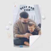 Beste vader ooit Aangepast Foto collage Creëer Je Golfhanddoek (Insitu)