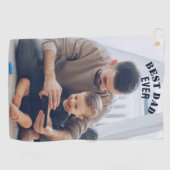 Beste vader ooit Aangepast Foto collage Creëer Je Golfhanddoek (Horizontaal)