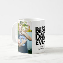 Beste vader ooit aangepaste 2-zijdige foto