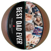 Beste vader ooit Aangepaste Foto Basketball Basketbal (Verticaal)