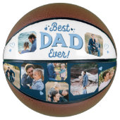 Beste vader ooit aangepaste foto collage Keepsake  Basketbal (Voorkant)