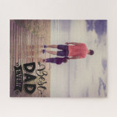 Beste vader ooit | Aangepaste foto Legpuzzel (Horizontaal)