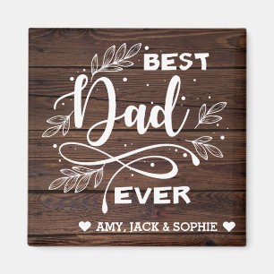 Beste vader ooit aangepaste moderne Script Magnet Magneet