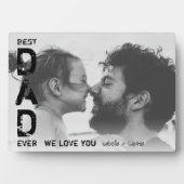 Beste vader ooit Aangepaste naam Foto Cool Vaderda Fotoplaat (voorkant)