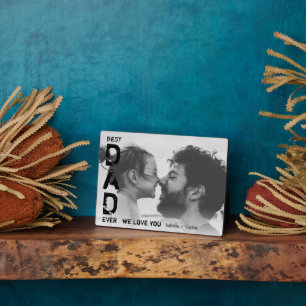 Beste vader ooit Aangepaste naam Foto Cool Vaderda Fotoplaat