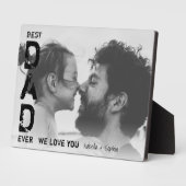 Beste vader ooit Aangepaste naam Foto Cool Vaderda Fotoplaat (Zijkant)