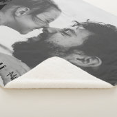 Beste vader ooit Aangepaste naam Foto Cool Vaderda Sherpa Deken (3/4)