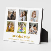 Beste vader ooit, Aangepaste Vaderdag foto Fotoplaat (Zijkant)