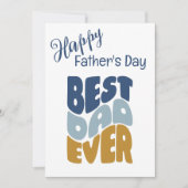 Beste vader ooit aangepaste Vaderdag Kaart (Voorkant)