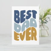 Beste vader ooit aangepaste Vaderdag Kaart (Staand voorkant)