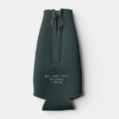 Beste vader ooit | Aangepaste Vaderdag voor foto's Flesjeskoeler (Achterkant)