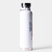 Beste vader ooit aangepaste vuistslag - twee Kinde Waterfles (Rechts)