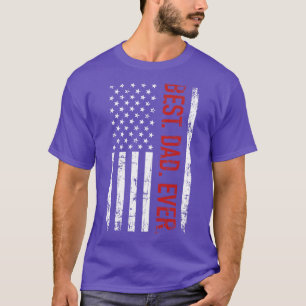 Beste vader ooit Amerikaans cadeau voor vaders dag T-shirt