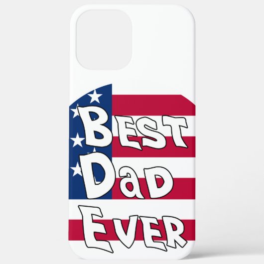 Beste vader ooit Amerikaanse vlag Case-Mate iPhone Case (Achterkant)