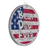 Beste vader ooit Amerikaanse vlag Dartbord (Voorkant Links)