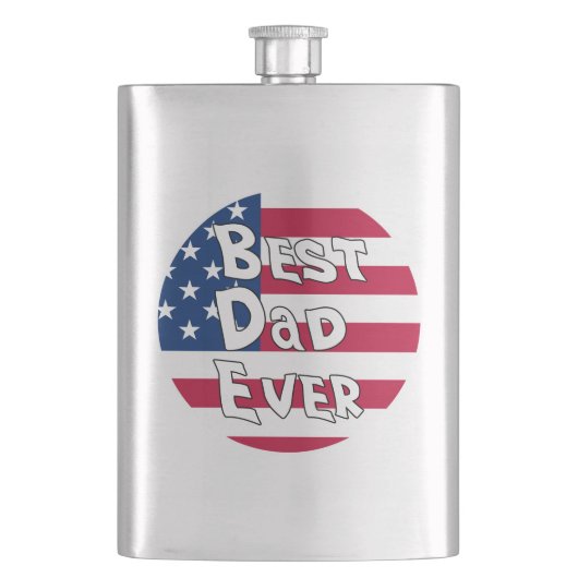 Beste vader ooit Amerikaanse vlag Flacon (Voorkant)