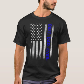  beste vader ooit Amerikaanse vlag met een druk ve T-shirt