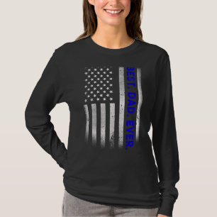 beste vader ooit Amerikaanse vlag met een druk ve T-shirt