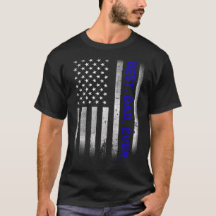  beste vader ooit Amerikaanse vlag met een druk ve T-shirt