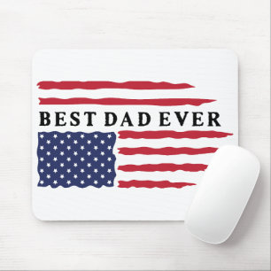 Beste vader ooit Amerikaanse vlag Muismat
