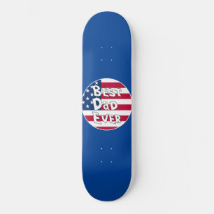 Beste vader ooit Amerikaanse vlag Skateboard