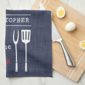 Beste vader ooit barbecue grill meester vaders naa theedoek (Quarter Fold)