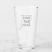 Beste vader ooit bier Glass Glas (Achterkant)