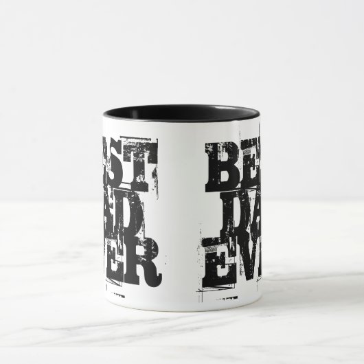 Beste vader ooit Big Bold Rugged Verdrietig Mok (Midden)