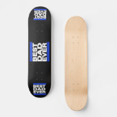 Beste vader ooit blauw skateboard (Voorkant)