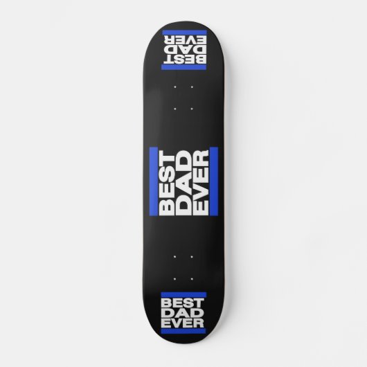 Beste vader ooit blauw skateboard (Voorkant)