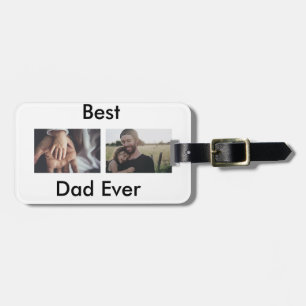 beste vader ooit blij vaderdag voeg je foto toe bagagelabel