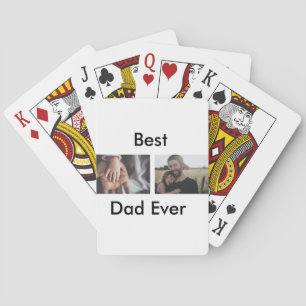 beste vader ooit blij vaderdag voeg je foto toe pokerkaarten