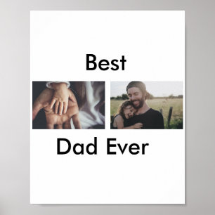 beste vader ooit blij vaderdag voeg je foto toe poster