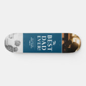 Beste vader ooit Blue Father's Day 2 Fotocollage Skateboard (Horizontaal)