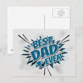 Beste vader ooit briefkaart (Voorkant / Achterkant)