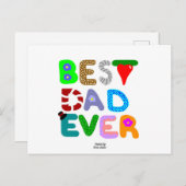 Beste vader ooit Briefkaart (Voorkant / Achterkant)