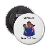 Beste vader ooit button flesopener (Voorkant)