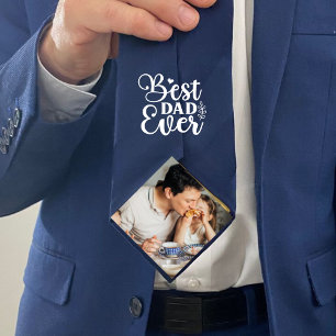 Beste vader ooit-Cadeau van dochter Blauw Stropdas