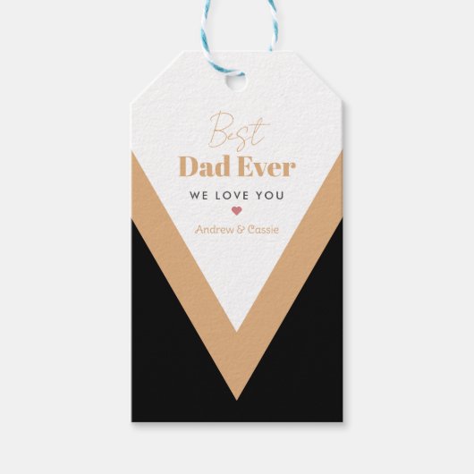 Beste vader ooit cadeaulabel (Voorkant)