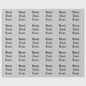 Beste vader ooit cadeaupapier (Vlak)