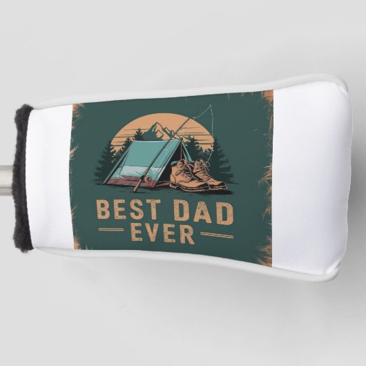 Beste vader ooit camping ontwerp golfheadcover (Voorkant)