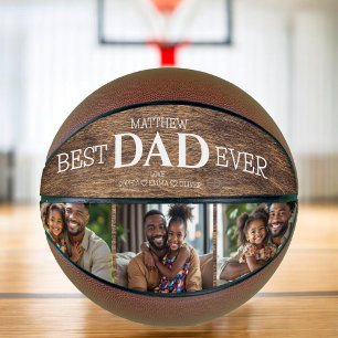 Beste vader ooit cool trendy foto Instagram Collag Basketbal