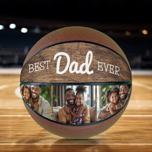 Beste vader ooit cool trendy foto Instagram Collag Basketbal