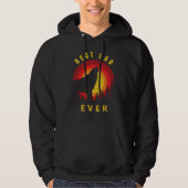 "Beste vader ooit" Coyote Wolf Sunrise Hoodie (Voorkant)